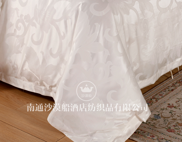 High-end hotel linen bedding: Dreamy Back to the Tang Dynasty European series jacquard luxury ice silk high-end hotel bedding, 100% mulberry silk fabric pic 7