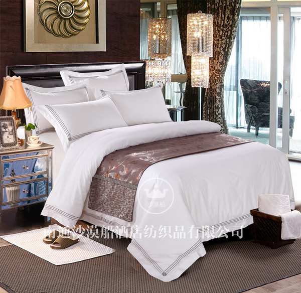 Hotel Bedding喜来登系列酒店布草床上用品100%棉 如婴儿肌肤的柔棉触感 可机洗详情1