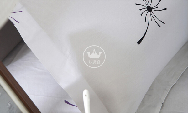 Hotel Bedding Midnight Flow Core printed high-end hotel linen bedding, simple style four-piece set, high-end printed process, all-cotton fabric pic 4