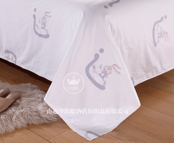 Hotel Bedding Yizhi Fengfa high-end hotel linen bedding all-cotton printed brocade set with high-end printing technology pic 7