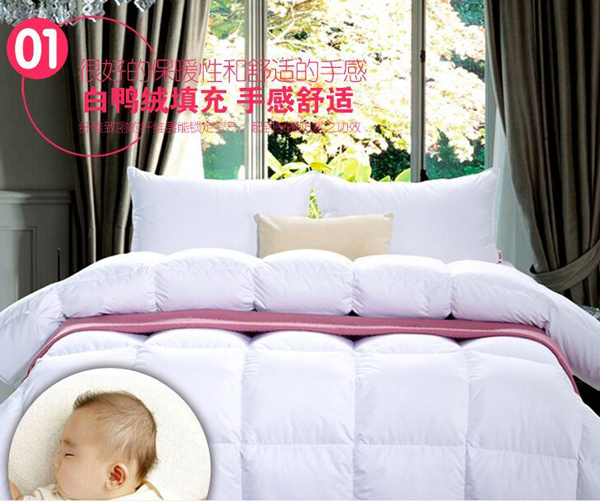 Desert Ship White down QUILT, winter quilt CORE, high-end five-star HOTEL bed linen, 90-day standard, thickened, warm, high down content, light and warm HOTEL QUILT CORE pic 1